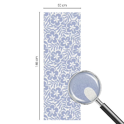 Zelfklevende raamfolie glas in lood Hibiscusbloemen