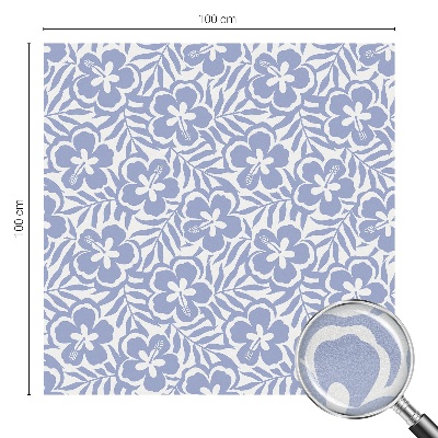 Zelfklevende raamfolie glas in lood Hibiscusbloemen