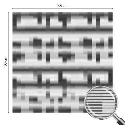 Glas in lood folie voor raam Grafisch raster