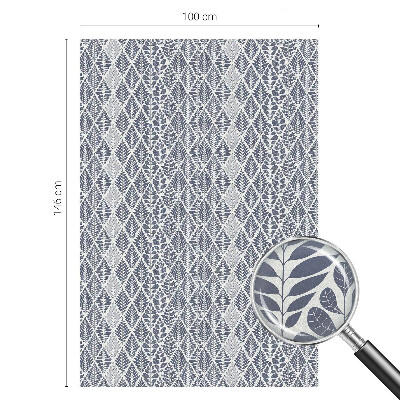 Glas in lood raamfolie Gepatroneerde bladeren