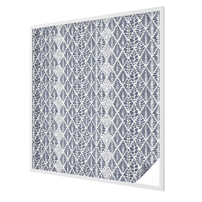 Glas in lood raamfolie Gepatroneerde bladeren