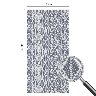 Glas in lood raamfolie Gepatroneerde bladeren