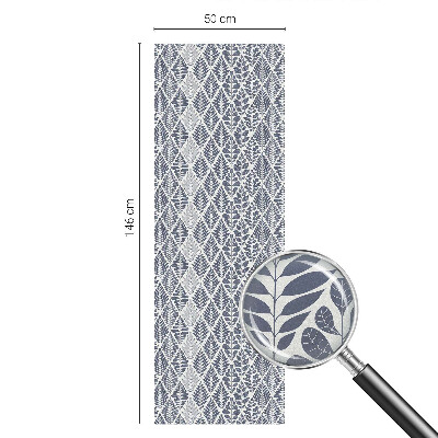 Glas in lood raamfolie Gepatroneerde bladeren
