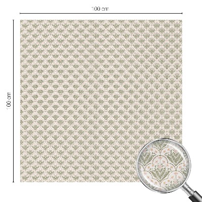 Glas in lood folie voor raam Plantenornamenten