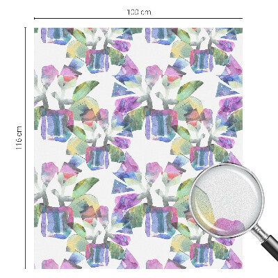 Zelfklevende raamfolie glas in lood Kleurrijke abstractie