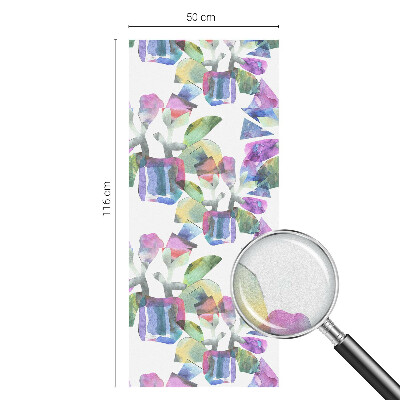 Zelfklevende raamfolie glas in lood Kleurrijke abstractie