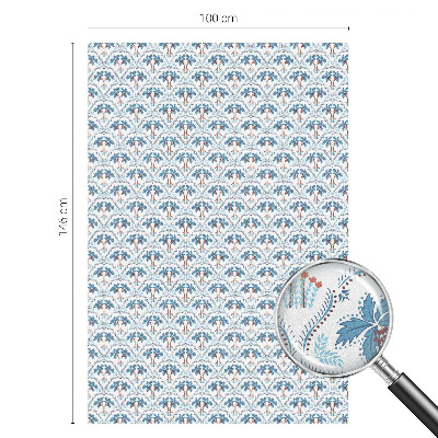 Glas in lood folie voor raam Blauwe palmbomen