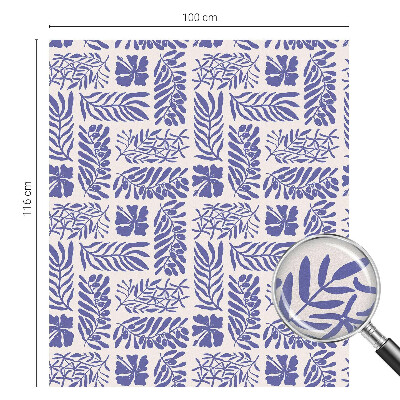 Glas in lood raamfolie Plantenpatronen