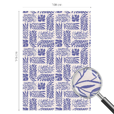 Glas in lood raamfolie Plantenpatronen