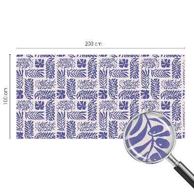 Glas in lood raamfolie Plantenpatronen