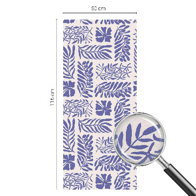 Glas in lood raamfolie Plantenpatronen