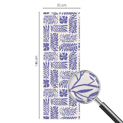 Glas in lood raamfolie Plantenpatronen