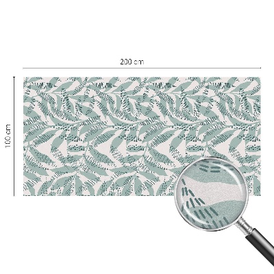 Glas in lood folie voor raam Groene bladeren