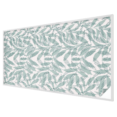 Glas in lood folie voor raam Groene bladeren