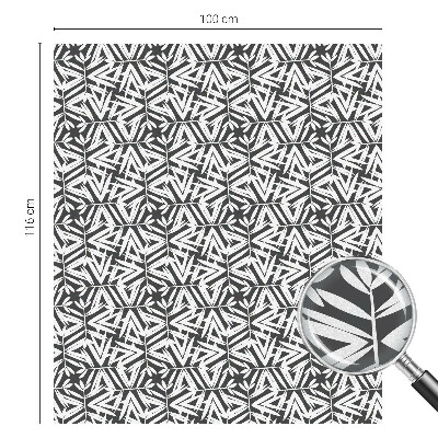 Glas in lood raamfolie Geometrische bladeren