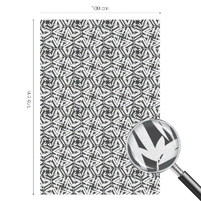 Glas in lood raamfolie Geometrische bladeren