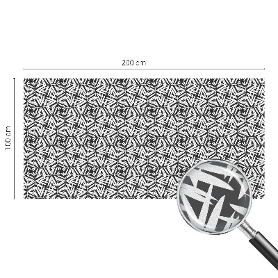 Glas in lood raamfolie Geometrische bladeren