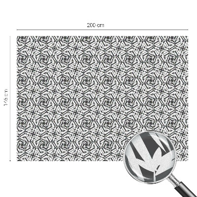 Glas in lood raamfolie Geometrische bladeren