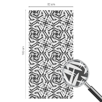 Glas in lood raamfolie Geometrische bladeren