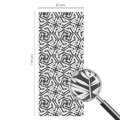 Glas in lood raamfolie Geometrische bladeren