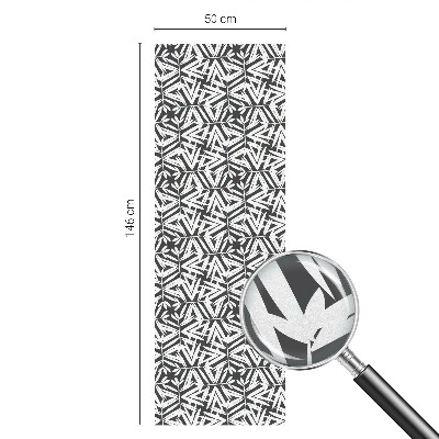 Glas in lood raamfolie Geometrische bladeren