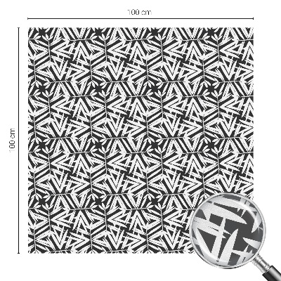 Glas in lood raamfolie Geometrische bladeren