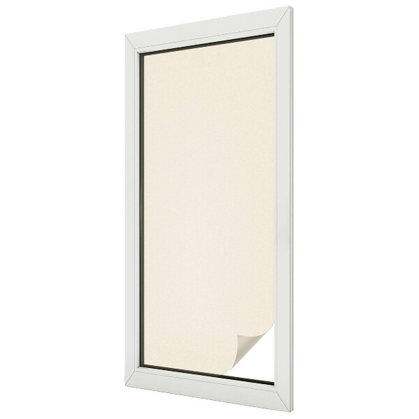 Glas in lood folie voor raam Beige tint