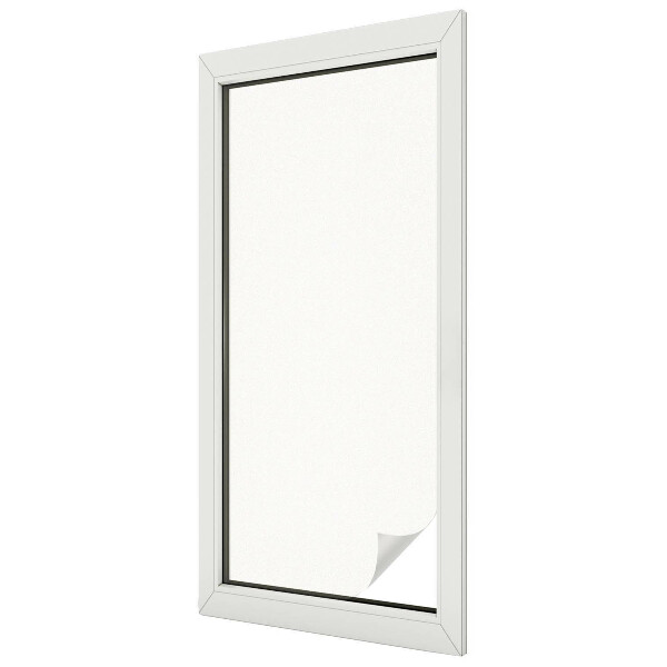 Melkglas folie met glas in lood effect Delicaat wit