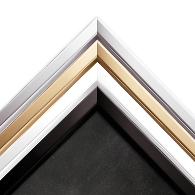 Krijt memobord in een witte lijst 70x50