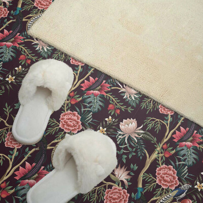 Vinyl tegels zelfklevend Bloemenmotief met vogels