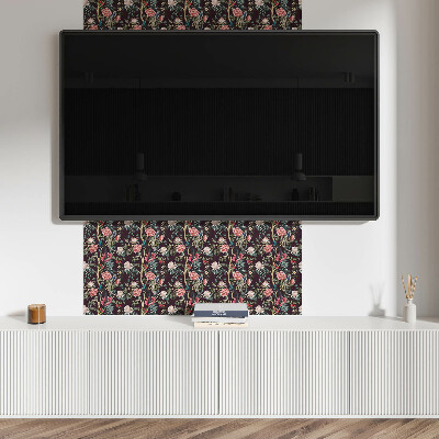 Vinyl tegels zelfklevend Bloemenmotief met vogels