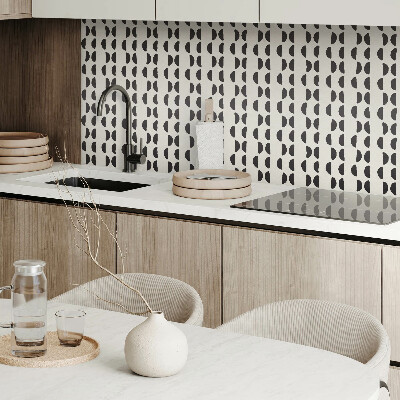 Vinyl tegels zelfklevend Creatieve halve manen in abstracte stijl