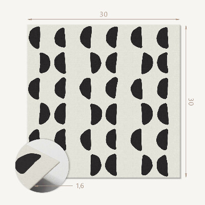 Vinyl tegels zelfklevend Creatieve halve manen in abstracte stijl