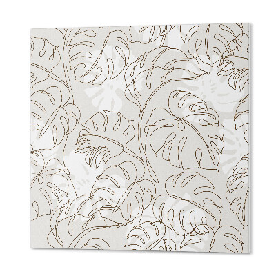 Pvc tegels Bladgeometrie in minimalistische stijl