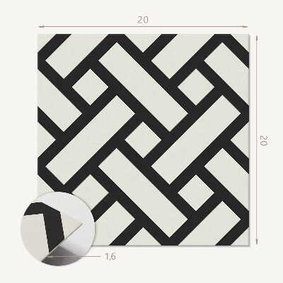 Vinyl tegels zelfklevend Geometrische weefsels in een unieke stijl