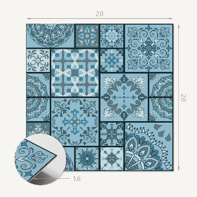 Zelfklevende vinyltegels Geometrie in mozaïekstijl