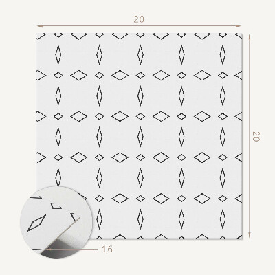 Vinyl tegels zelfklevend Geometrisch ruitpatroon
