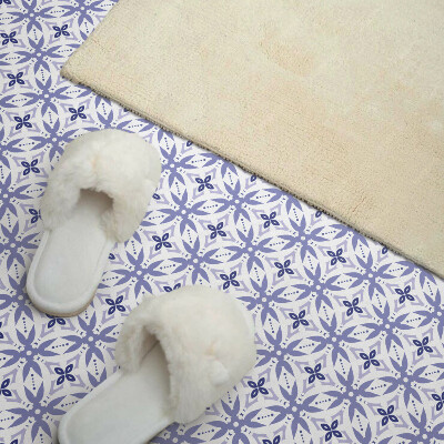 Vinyl tegels zelfklevend Geometrische motieven met flora