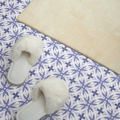 Vinyl tegels zelfklevend Geometrische motieven met flora