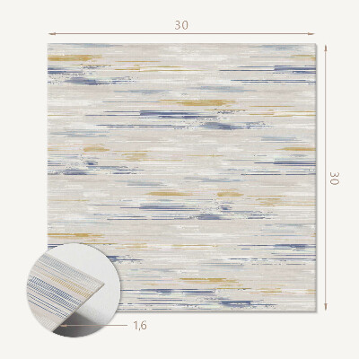 Vinyl tegels zelfklevend Geometrische strepen met diepte