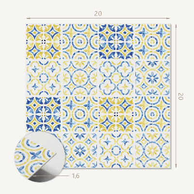 Vinyl tegels zelfklevend Ornamentale mozaïekcompositie