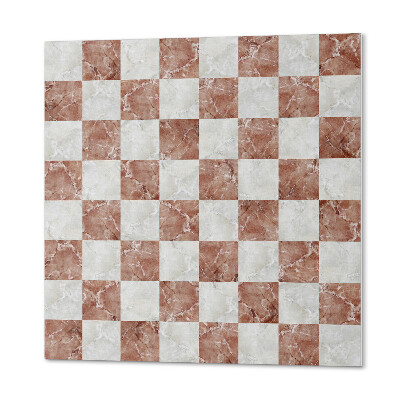 Vinyl tegels zelfklevend Een elegant schaakbord in een marmeren uitvoering