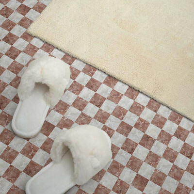 Vinyl tegels zelfklevend Een elegant schaakbord in een marmeren uitvoering