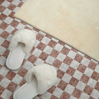 Vinyl tegels zelfklevend Een elegant schaakbord in een marmeren uitvoering