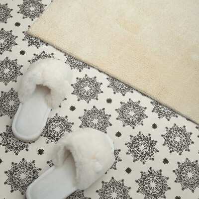 Zelfklevende vinyltegels Mandala in mesh-stijl