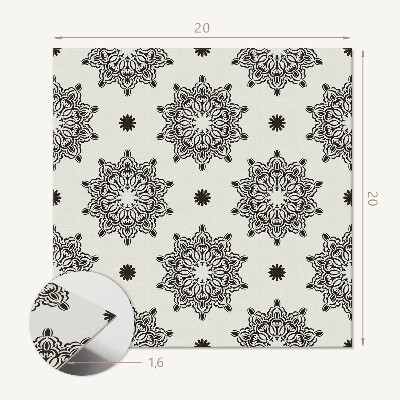 Zelfklevende vinyltegels Mandala in mesh-stijl