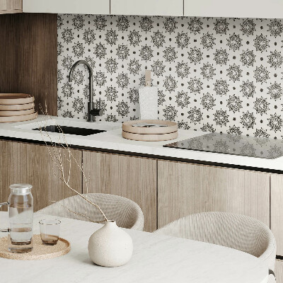 Zelfklevende vinyltegels Mandala in mesh-stijl