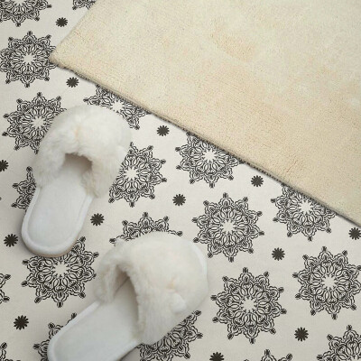 Zelfklevende vinyltegels Mandala in mesh-stijl