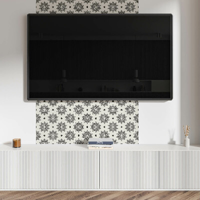 Zelfklevende vinyltegels Mandala in mesh-stijl