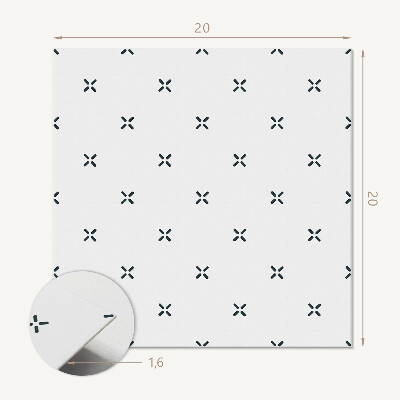 Pvc tegels Kruisgrafiek